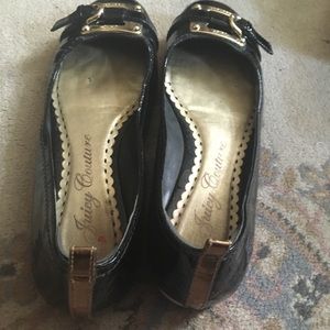 Juicy Couture Buckle Ballet Flats